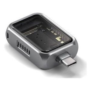 SATECHI M.2 NVMe Mini SSD-behuizing - 10 Gbps Overdrachtssnelheid - Tot 2 TB Opslag - USB-C