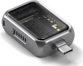 SATECHI M.2 NVMe Mini SSD-behuizing - 10 Gbps Overdrachtssnelheid - Tot 2 TB Opslag - USB-C