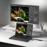 Satechi - 6-in-1 USB-C Slim Multiport Adapter - Grijs