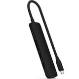 Satechi USB-C Slim Multi-Port Hub (6 in 1 Adapter) Schwarz USB-C 6 in 1