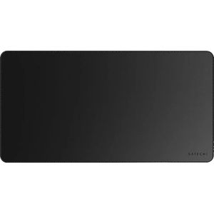 SATECHI Bureaumat, Grote Muismat, Kras- en Waterbestendig, Gemakkelijk Schoon te Maken, Bureau Mat voor Kantoor en Thuis, 68 cm x 31,5 cm x 0,3 cm - Synthetisch Materiaal (PU), Zwart