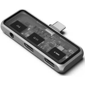 Satechi - USB C Hub Mobile - 4-in-1 USB C Adapter - 4K HDMI - 100W Pass-Through Opladen - 10Gbps Gegevensoverdracht