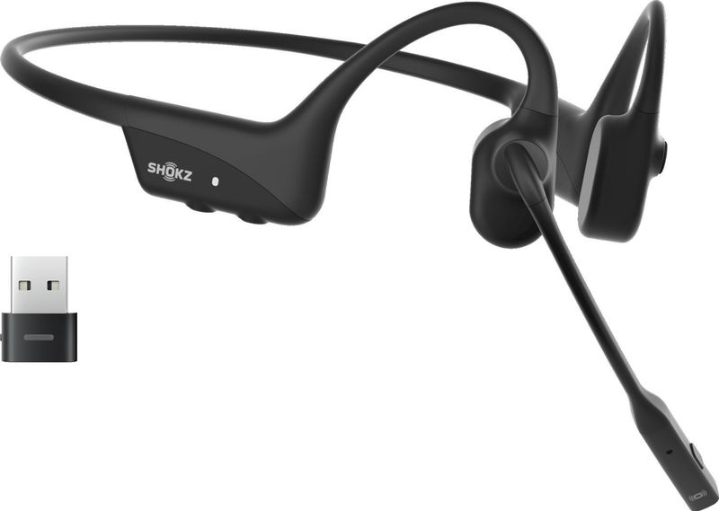 Shokz OpenComm2 UC Wireless Headset met USB A dongle