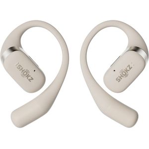 Shokz OpenFit wireless oordopjes beige
