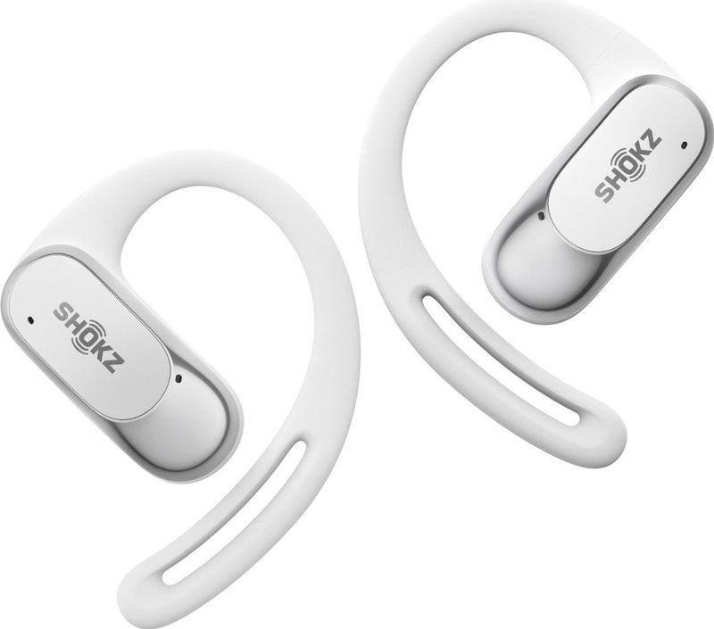 Shokz OpenFit Air Open ear Sporthoofdtelefoon Draadloze Oortjes Wit