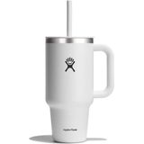 Hydro Flask All Around Travel Tumbler Drinkfles (grijs/wit)