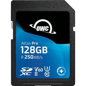 OWC - Atlas Pro - Geheugenkaart - Zwart - 128GB - SDXC V60 UHS-II