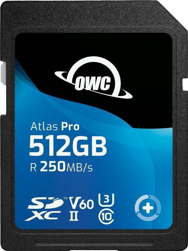 OWC - Atlas Pro - Geheugenkaart - Zwart - 512 GB - SDXC V60 UHS-II