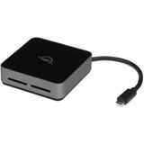 OWC Dual-Slot SDXC UHS-II Card Reader - USB-C - Zwart/Grijs