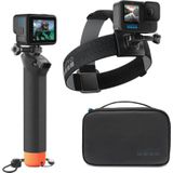 GoPro Avonturenkit 3.0 (Beugels, Omslag, Hoofdband/helmbevestiging, Grip), Actioncam-accessoires, Zwart