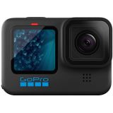 GoPro HERO11 Black Actiecamera waterdicht met 5,3 K60 Ultra HD-video, 27 MP foto's, 1/1,9 inch beeldsensor, live streaming, webcam, stabilisatie