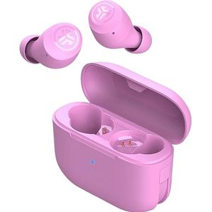 JLab Go Air POP Draadloze Oordopjes - oortjes draadloos - 32 uur Speeltijd - EQ Geluidsinstellingen - Bluetooth 5.1 - Oplaadcase met ingebouwde Oplaadkabel – Roze