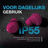 JLAB - Go POP ANC - Draadloze Oordopjes - Fuchsia - Bluetooth Multipoint - 24 Uur Speeltijd
