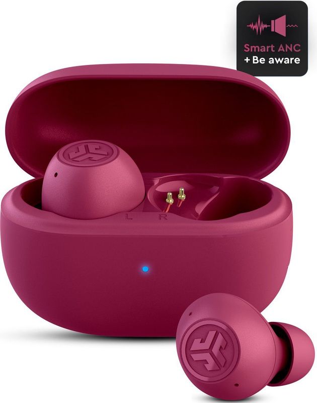 JLAB - Go POP ANC - Draadloze Oordopjes - Fuchsia - Bluetooth Multipoint - 24 Uur Speeltijd