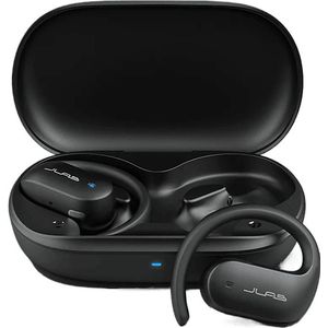 Jlab - JBuds Open Sport - Draadloze Oordopjes - Zwart - Comfortabele Oorhaak