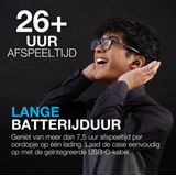 JLAB Go Pods ANC - Draadloze Oordopjes - Zwart - Bluetooth Multipoint - 26 Uur Speeltijd