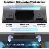 Mobile Pixels - Geminos T - Monitor - Zwart - 2x 24-inch Quad HD