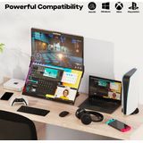 Mobile Pixels - Geminos T - Monitor - Zwart - 2x 24-inch Quad HD