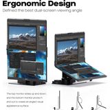 Mobile Pixels - Geminos T - Monitor - Zwart - 2x 24-inch Quad HD