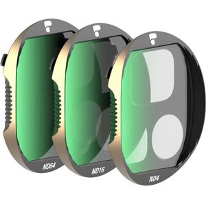 PolarPro - Shutter ND Filter Collection - Camerafilters - 3-Pack - ND4 ND16 ND64