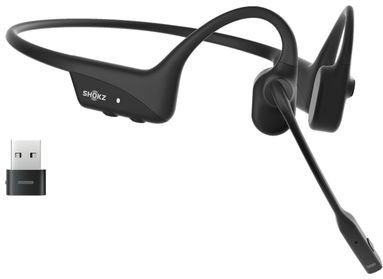 Shokz - OpenComm2 UC 2025 - Draadloze Hoofdtelefoon - Blauw - Botgeleidingstechnologie