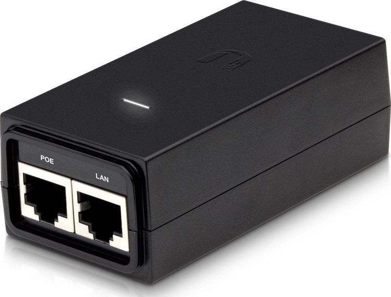 Ubiquiti - PoE-adapter - 24VDC - 0,5A - 1xGbE LAN - POE-24-12W-G