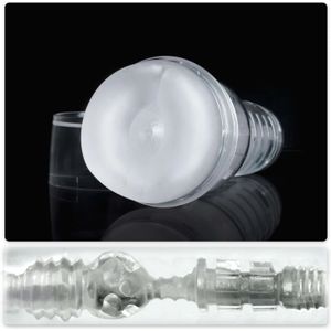 Fleshlight Ice Butt Crystal - SuperSkin masturbator, seksspeeltje, uiterst realistisch, transparant