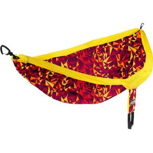 Eno Hangmat Doublenest Print 2,8 X 1,9 M Nylon Rood/geel 4-delig