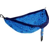 Eno Hangmat Doublenest Print 2,8 X 1,9 M Nylon Blauw 4-delig