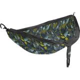 Eno Hangmat Doublenest Print 2,8 M Nylon Grijs/groen 4-delig