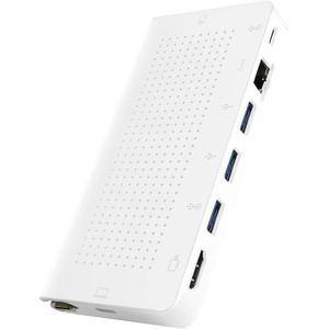 Twelve South StayGo USB-C naar Ethernet HUB - met HDMI, USB-A, USB-C SD-Card 4K - wit