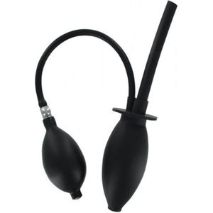 Clean Stream - Inflatable Enema Plug - Silicone - Black