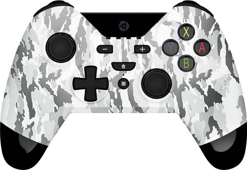 Gioteck - WX4 - Draadloze Controller - Grijze Camo - Voor Switch en PC - 12 Uur Batterijduur
