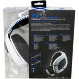 Gioteck TX50 Premium Wired Stereo Gaming Headset - White / Blue