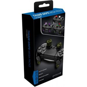 Gioteck Megapack - Thumb grip voor PS4 Joystick, Thumb Stick in Silicone, Antislip, Bescherming voor controller, Set van 4 paar, verschillende kleuren (PS4)