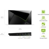 NVIDIA SHIELD Android TV Pro Multimedia en streaming speler; 4K HDR-films, Live Sports Dolby Vision-Atmos, upscaling door IA, games in de Cloud GeForce NOW