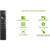 nVidia 930-13700-2500-100 Shield-afstandsbediening spraakopdracht bewegingsactivering verlichte toetsen aanpasbare menu-toetsen en IR-blaster voor het bedienen van je televisie.
