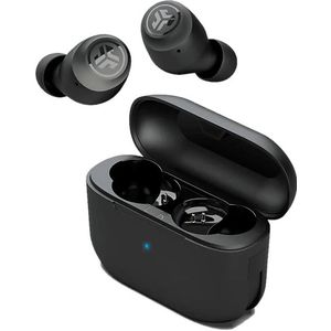 JLab Go Air POP Draadloze Oordopjes - oortjes draadloos - 32 uur Speeltijd - EQ Geluidsinstellingen - Bluetooth 5.1 - Oplaadcase met ingebouwde Oplaadkabel – Zwart