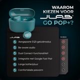 JLAB Go POP Draadloze Oordopjes - Bluetooth - Groen