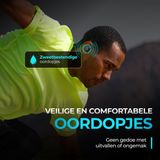 JLAB GO Sport Draadloze Oordopjes - Bluetooth - 32 Uur Speeltijd - IP55 - Zwart
