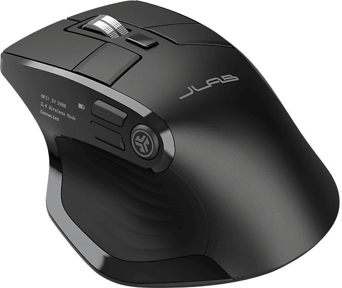 JLAB Epic Ergonomische Muis Rechtshandig - Draadloos - Bluetooth - USB - Verbindt 3 devices tegelijkertijd - Stil ontwerp