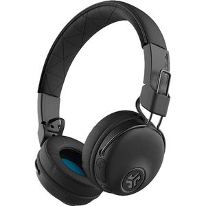 JLab Audio Studio draadloze hoofdtelefoon, bluetooth hoofdtelefoon met 30 + uur speeltijd en aangepaste EQ3 geluid, on-ear hoofdtelefoon met microfoon, zwart