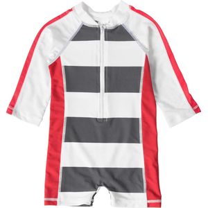 Snapper Rock UV-zwemkleding met rits en lange mouwen (Red) 62/68