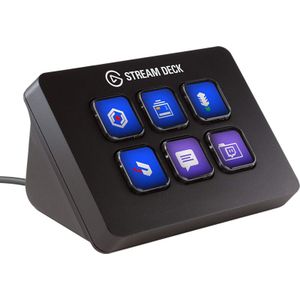 Elgato Stream Deck Mini – Bedien Zoom, Teams, PowerPoint, MS Office en meer, Boost productiviteit met naadloze integratie voor dagelijkse apps, Stel eenvoudig sneltoetsen in, Compatibel met Mac en pc