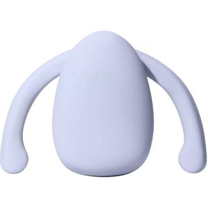 Witte Siliconen Eva II Handsfree vibrator van Dame Products