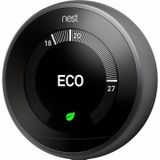 Google Nest Learning Thermostat 3e generatie, zwart - slimme thermostaat - een betere manier om energie te besparen, zwart