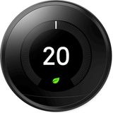 Google Nest Learning Thermostat - Slimme thermostaat - Zwart