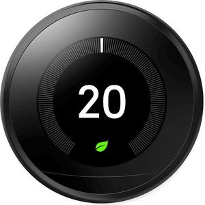 Google Nest Learning Thermostat 3e generatie, zwart - slimme thermostaat - een betere manier om energie te besparen, zwart