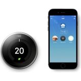 Google Nest Learning Stalen Thermostaat