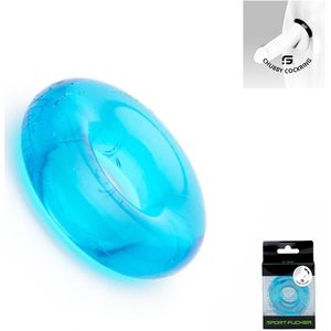 Chubby Rubber Cockring - Blauw